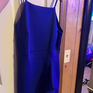 Royal blue long dress